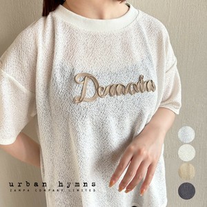 【2025SS新作】カラミメッシュコード刺繍ロゴプルオーバー
