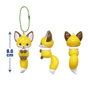 【予約販売：7月新商品】◆ちょコンとキツネプラプラマスコットこんぺいとう