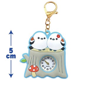 【予約販売：7月新商品】◆ふくふくシマエナガラバーウォッチ（白樺）