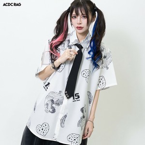 [半袖]肋骨天使 シャツ コラボ ICHGO CHA~N パンク 原宿系 レディース メンズ