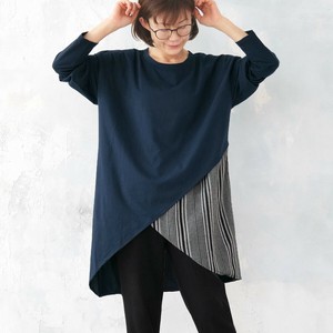束腰外衣 Design 切换 下摆 不对称 不同材质 竖纹 长衫