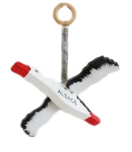 Alsace アルザス　　木製こうのとり　モビール　■ドイツ直輸入