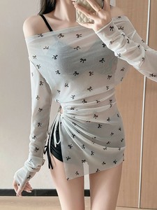 ビキニ  水着 3点セット   無地 セクシー  レディースファッション     長袖  日焼け止め  DYLA126
