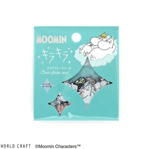 WORLD CRAFT Stickers Moomin Sparkle Flake sticker Clear