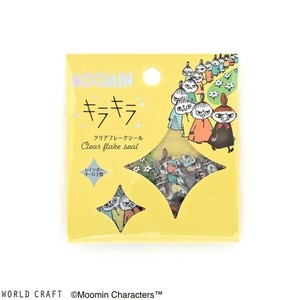 WORLD CRAFT Stickers Moomin Sparkle Flake sticker Clear