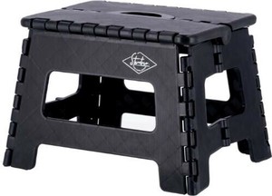 フォールディングステップスツール H22cm BK 86074