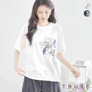 【2025新作】【M〜L】リボンモチーフドロストデザインTシャツ(N12-616)(1号店) FM1