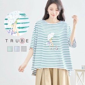 【2025新作】【M〜L】パラソルガールボーダーTシャツ(N13-207)(1号店) FM1