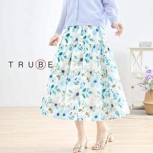 Skirt Printed Tiered Skirt Floral [2025 NEW]