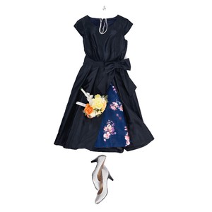 【日本製】3D花柄プリントオケージョンワンピース　Dear Princess 3089149