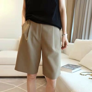 ワイドパンツ   ストレートパンツ  5分丈   無地  ゆったり  快適   レディース ファッション   DYLA128