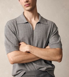 Tシャツ  無地  ニット 半袖   メンズ ファッション   DYLA130