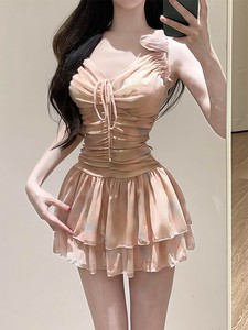 水着  ワンピース  無地   快適   レディース ファッション   DYLA132