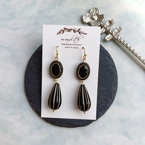 Pierced Earrings Gold Post Antique