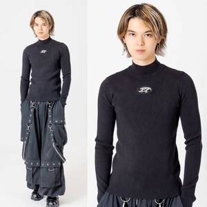 Sweater/Knitwear Mock Neck Casual