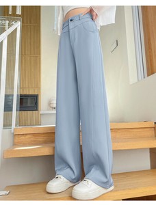 ワイドパンツ ハイウエスト ロング  無地  ゆったり  快適  レディース ファッション   DYLA142