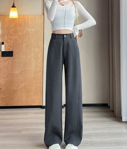 ワイドパンツ ハイウエスト ロング  無地  ゆったり  快適  レディース ファッション   DYLA145
