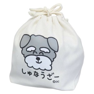【巾着袋】おえかきさん マチ付ききんちゃくポーチ しゅなうざーさん