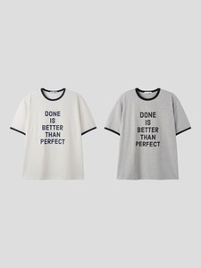【2025春夏新作】レタリングリンガーTシャツ＜ユニセックス＞