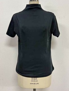 【2025年新作】80双強撚 綿100% ハイネック インナー 半袖 カットソー Tシャツ