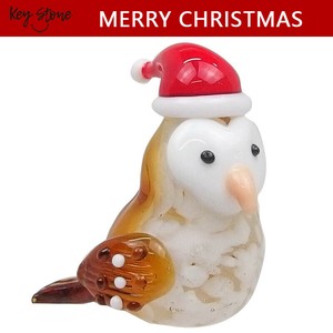 ■クリスマスグッズ■■2025X'mas　先行予約■　ガラスクリスマス　フクロウ