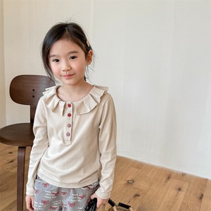 韓国スタイル 2色6サイズ シャツ 襟 シンプル 春 夏