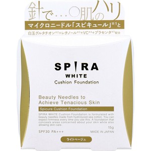 SPIRA(スピラ) WHITE クッションファンデーション SPF30 PA+++ ライトベージュ 15g