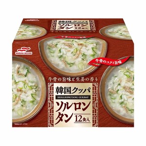 マルハニチロ 韓国クッパソルロンタン 12食 国産米使用 濃縮牛骨エキス フリーズドライクッパ