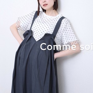 ■comme soi（コムソワ）■タック入りジャンスカ 2025新作