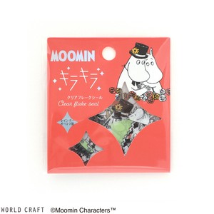 WORLD CRAFT Stickers Moomin Moominpappa Sparkle Moominmamma Flake sticker Clear
