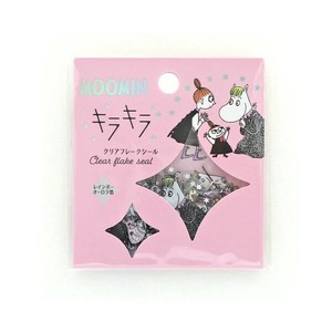 WORLD CRAFT Stickers Moomin Sparkle Flake sticker Clear