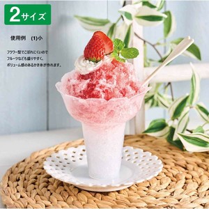 夏祭り　フード容器　かき氷カップフラワー　クリア