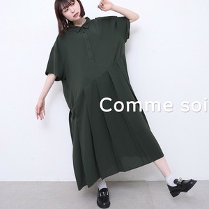 ■comme soi タックワンピース  2025SS人気