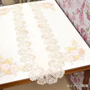 テーブルランナー ローズ柄レース 30×120cm SMP-1909-30120OV