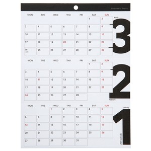 预购 日历/月历 2025年 桌历 日历 S尺寸 秋冬新品 日本制造