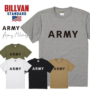 T 恤/上衣 army 半袖T恤 BILLVAN