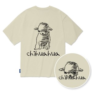 【2025春夏新作】チワワスケッチイラストTシャツ