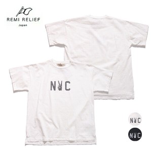 レミ レリーフ【REMI RELIEF】16/-天竺T(NYC) Tシャツ 半袖 メンズ レディース ロゴ 日本製