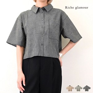 Button Shirt/Blouse Half Sleeve Check [2025 NEW]