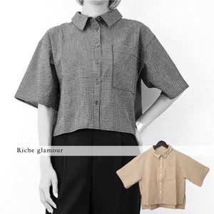 Button Shirt/Blouse Half Sleeve Check [2025 NEW]