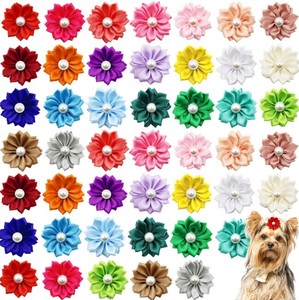 髪飾り 弁花真珠 ペット用品   MBQ349