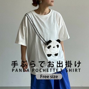 T-shirt T-Shirt Short-Sleeved T-Shirt Pochette Panda