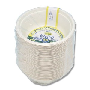 シモジマ HEIKO(ヘイコー) 004477055 業務用バガスどんぶりC500 ND15A 50枚入 1袋