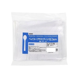 シモジマ HEIKO(ヘイコー) 004513006 ヘイコープラスプーン 12.3cm 透明 バラ 1袋
