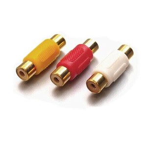 RCA接続コネクターAV用3個入 メス-メス　RR-03