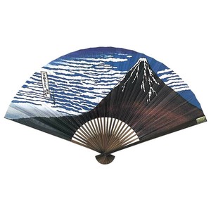 日本製(MADE IN JAPAN)  飾り扇 赤富士 5516