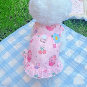 服 ワンピース 犬用  薄手 花柄 ペット用品  MBQ355