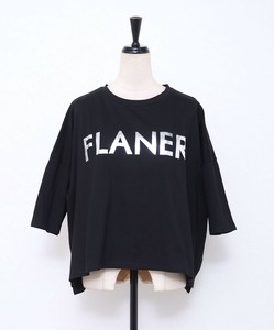 【2025SS新作入荷】箔プリントTシャツ「FLANER」　カットソー　SKYpink東京