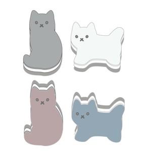 Kitchen Sponge Cat Die-cut 3-layers Set of 4 [Expected Early July]