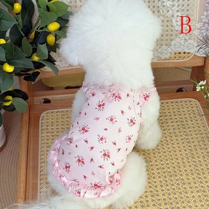 ワンピース  花柄   薄手   犬用  ペット用品  DYLA158